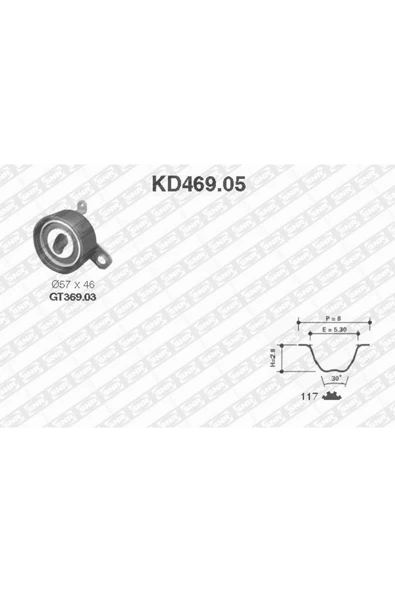 SNR KD46905 TRİGER EKSANTRİK GERGİ SETİ Corolla Uyumlu AE101 93-00 AVENSIS 97-00 CAR ürün görseli 1