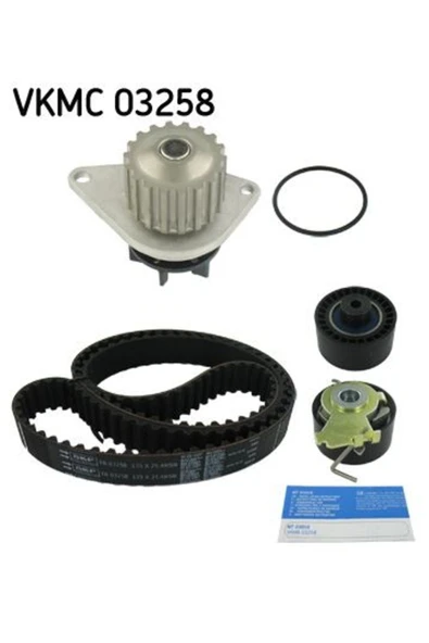 SKF VKMC03258 TRİGER EKSANTRİK GERGİ SETİ + SU POMPASI 206 207 03 ürün görseli 1