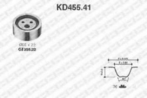 SNR KD45541 Triger Eksantrik Gergi Seti 096X170 CLIO II Kangoo Megane Logan Sandero Solenza 1.4 1.6 E7J K7J K4M ürün görseli 1