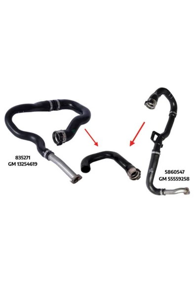 Ibras 21345   TURBO HORTUMU PLASTİK PARÇA HARİÇ CORSA D 1.3 C ürün görseli 1
