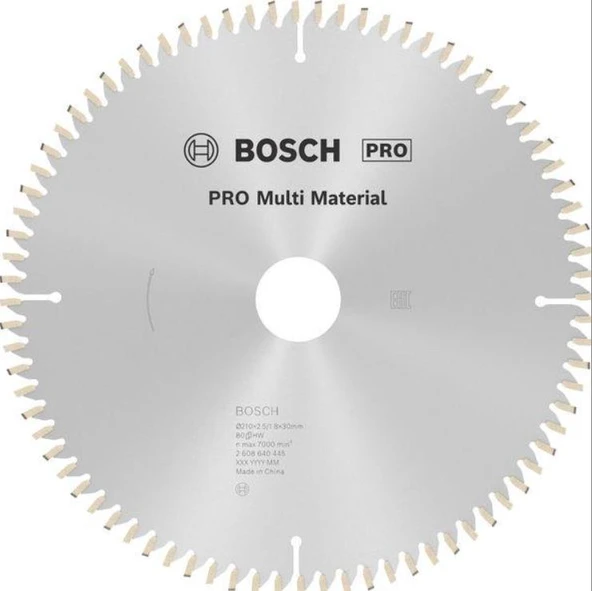 Bosch MM Daire Testere Bıçağı 210x30x2,5mm 80 Diş ürün görseli 1