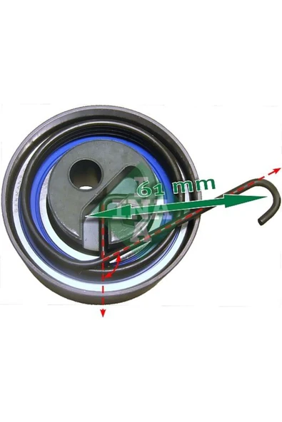INA 531053520 V KAYIS GERGI RULMANI-(OPEL  ASTRA G  1.7 CDTI  /ASTRA H  1.7 CDTI  /ASTRA J  1.7 CDTI  10// CORSA D ürün görseli 1