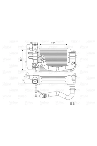 Valeo 818655 TURBO RADYATÖRÜ TOYOTA YARIS ürün görseli 1