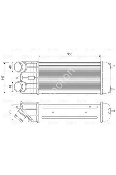 Valeo 818663 TURBO RADYATÖRÜ C2-C3 207 ürün görseli 1