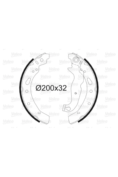 Valeo 564086 Pabuçlu Fren Balatası Mazda 2 1.3. 1.5. 1.4 Cd. 1.6 Cd 08 ürün görseli 1