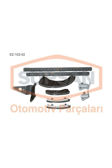 Supsan EZ EKSANTRİK GERGİ KİTİ uyumlu 9 PARÇA HYUNDAI ACCENT GETZ 1.5CRDİ 16V D4FA YM PİMLİ TİP ZİNCİR SETİ ürün görseli 1