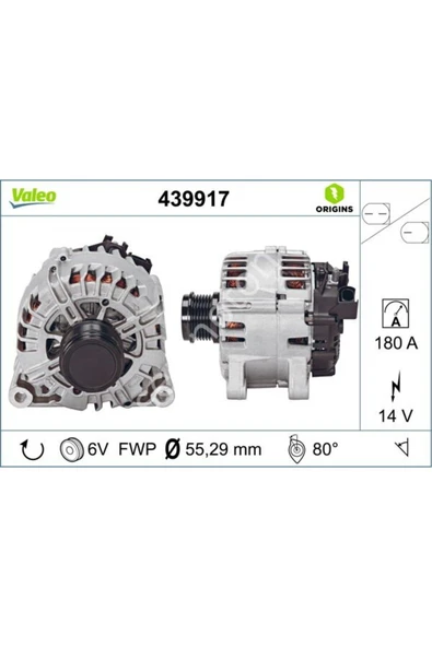 Valeo 439917 ALTERNATÖR V40-C-Max-Focus-Mazda III ürün görseli 1