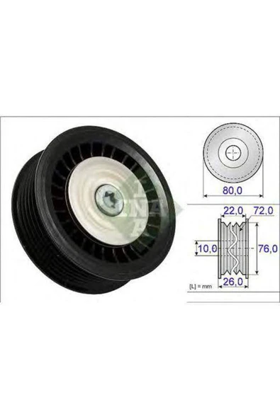 INA 532067810 Alternatör Gergi Rulmanı Clıo Iı Iıı Kng Mgn Iı Scenıc Iı Twng L ürün görseli 1