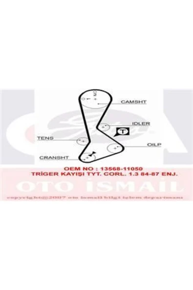 Gates 5197XS TRIGER EKSANTRIK KAYISI Corolla Uyumlu 88-97 1.3 2E KARB. 1 ürün görseli 1