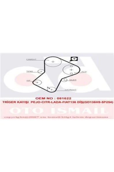 Gates 5049XS TRIGER EKSANTRIK KAYISI SCUDO DUCATO / 405 PARTNER E ürün görseli 1