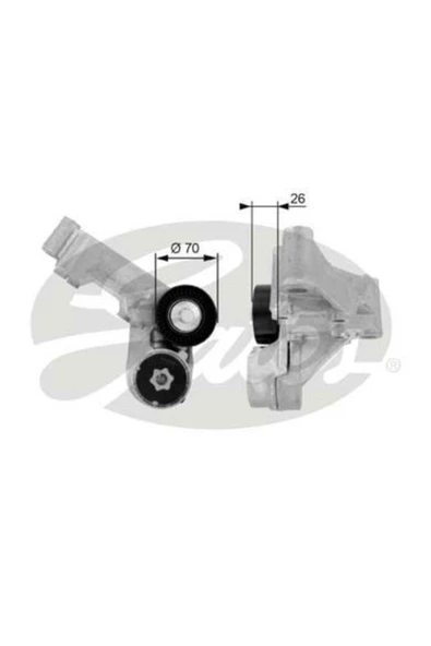 Gates T38444 V Kayıs Gergı Rulmanı Focus 98- Tourneo Connect 1.8d Tdcı ürün görseli 1