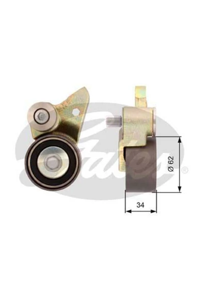 Gates T41098 TRİGER EKSANTRİK GERGİ RULMANI TOUAREG / A6 A8 3.7 4 ürün görseli 1