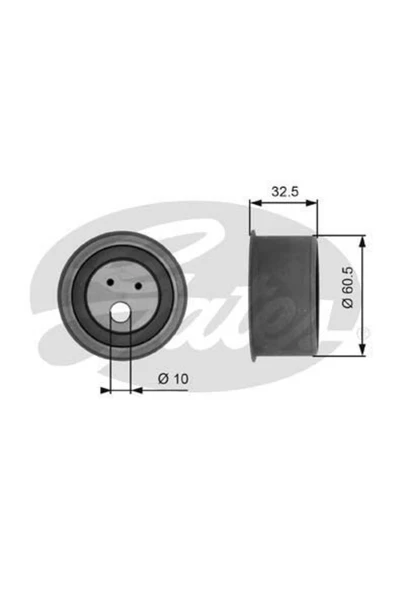 Gates T41054 EKSANTRİK GERGİ RULMANI L200 2.0 2.4 96-07 L300 III ürün görseli 1