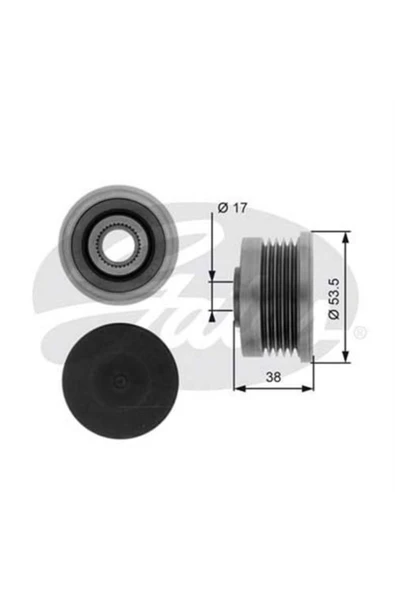 Gates OAP7082 V Kayıs Gergı Rulmanı Laguna Iı Trafıc / Vıvaro 1.9 Dcı 1.9 DtıUyumlu ürün görseli 1