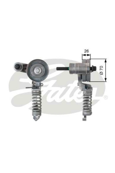 Gates T38344 V KAYIS GERGI RULMANI ASTRA G CORSA B C COMBO  93-00 ürün görseli 1