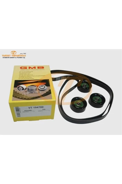 Gmb GTK594700 Gtk594700 Alternatör V Kayışı Seti Starex Crdı 7pk2275 Gt10390 3 Adet ürün görseli 1