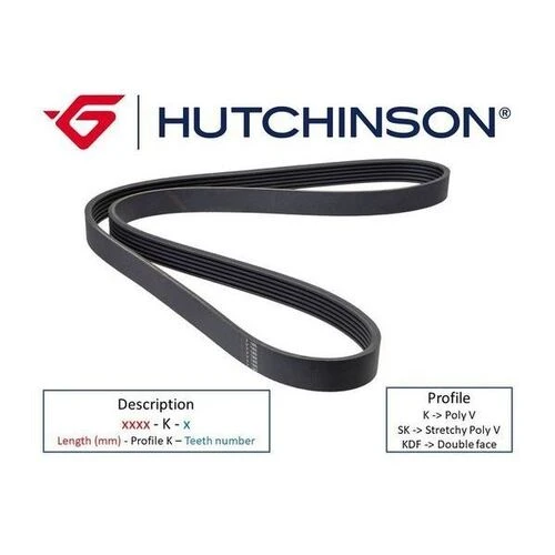 Hutchinson 6PK873S 873 Sk 6 Kanallı Kayış Ducato-Jumper-Boxer-Transit 2.2 TDCI ürün görseli 1