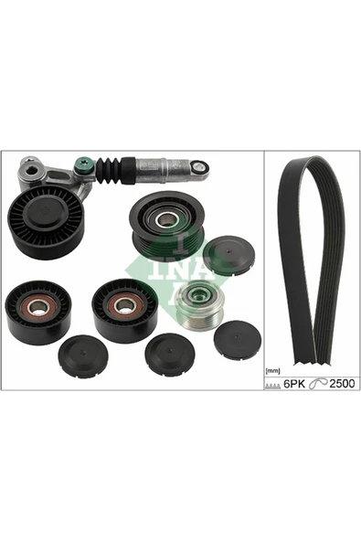 INA 529007910  V Kayış Gergi Seti 535 0222 10-534 0356 10-532 0557 10-532 0160 10-6Pk25002.7 3.0 TDI ürün görseli 1