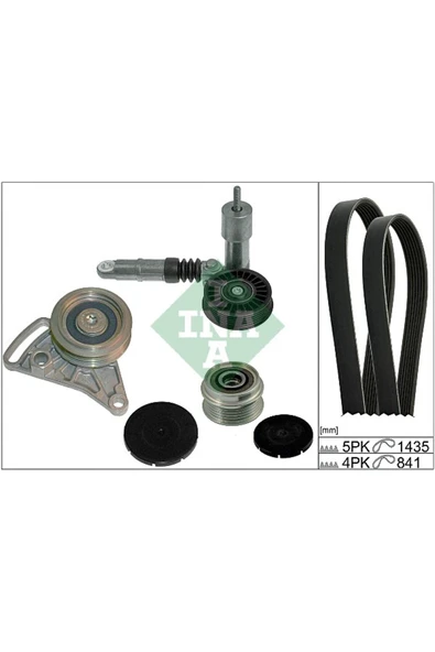 INA 529000410  V Kayış Gergi Seti 535 0005 10-534 0014 10-531 0309 10-5Pk1435-4Pk8401.9 TDI Audi A4-6 ürün görseli 1