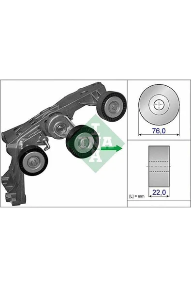 INA 534043110  Gergi Kütüğü Komple W169 245 04-11 ürün görseli 1