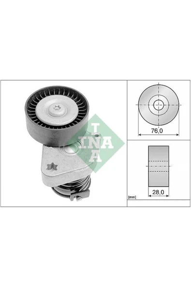 INA 534008130  Gergi Kütüğü Komple W203 209 211 02- ürün görseli 1