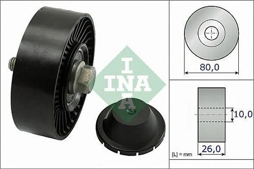 INA 532051210  Vantilatör Kayış Gergi Bilya E81 87 90 91 92 93×3 X5 05-10 N52 53 N ürün görseli 1