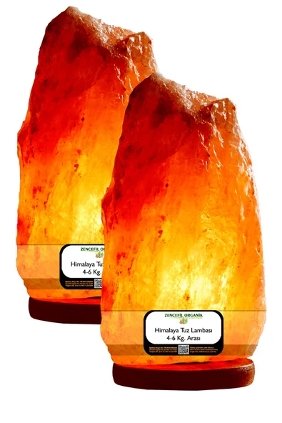 2 Adet Himalaya Tuz Lambası 4-6 kg | Kaya Tuzu Lambası Himalaya Tuzu Lamba ürün görseli 1