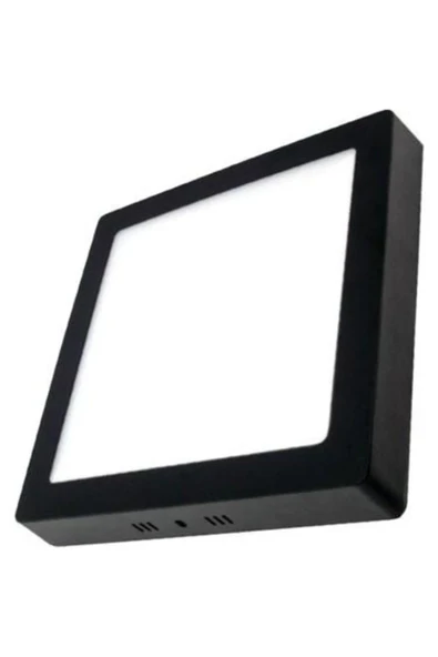 CATA CT-5236 18W Panel LED Armatür Siyah Kare Sıva Üstü Metal Kasa Beyaz Işık 6400K ürün görseli 1