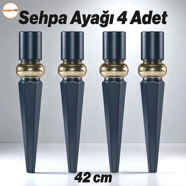 Elips 4 ADET Sehpa Ayağı 42 cm Plastik Antrasit Masa Ayak Mutfak Sehpası Masası Mobilya Ayakları ürün görseli 1