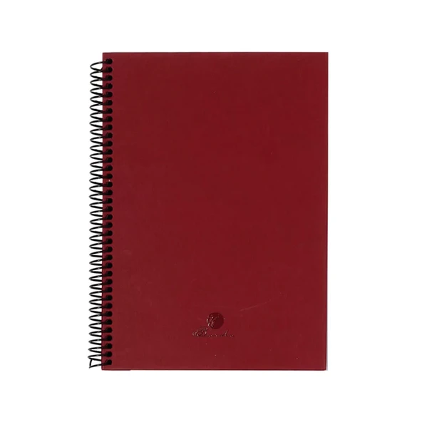 Keskin Color Sert Kapak Defter Spiralli 17x24 cm 60 Yaprak Bordo 410116-99 ürün görseli 1