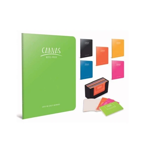 Gıpta Canvas Tel Dikişli Pp Kapak Defter A5 40 Yp Kareli 6666 ürün görseli 1