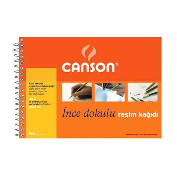 CANSON 1557 RESİM DEFTERİ 25x35 15 YAPRAK 120gr ürün görseli 1