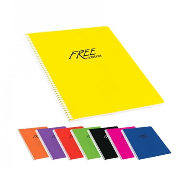 Keskin Free A4 Pp. Kapak Defter 60yp. Düz 320400-99 ürün görseli 1