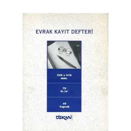 ÖZKAN EVRAK KAYIT DEFTERİ 40 YP. 22x32 ürün görseli 1