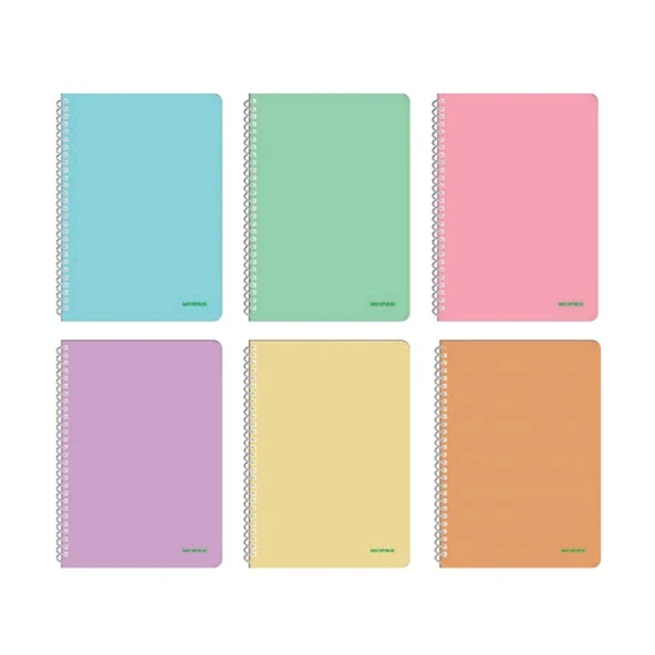 Mopak A4 Spiralli Pastel Kapak Defter 96 Yp Kareli ürün görseli 1