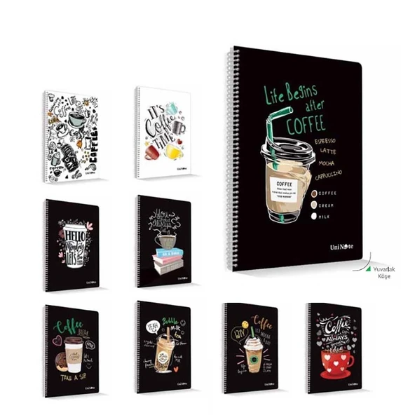 Çınar Coffee A4 Spr.Pp Kapak Defter 96yp.Çizgili 72610 ürün görseli 1