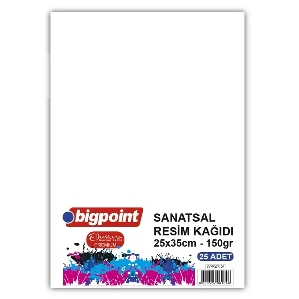 Bigpoint Sanatsal Resim Kağıdı 25x35cm 150 Gram - 25 Yaprak ürün görseli 1