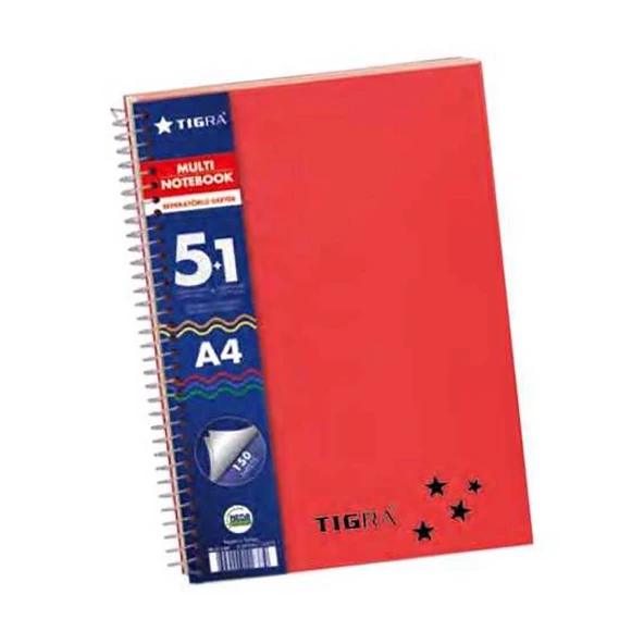 Multi Notebook 5+1 Seperatörlü Defter 150 Yp ürün görseli 1