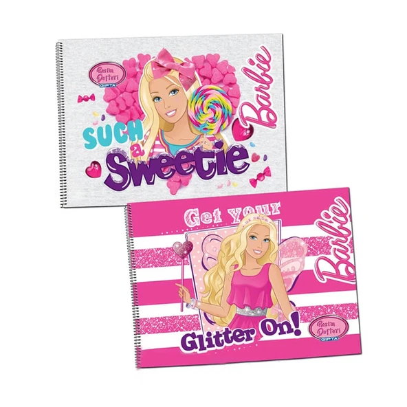 Gıpta Barbie Spiralli Resim Defteri 35x50 cm 15 Yaprak ürün görseli 1
