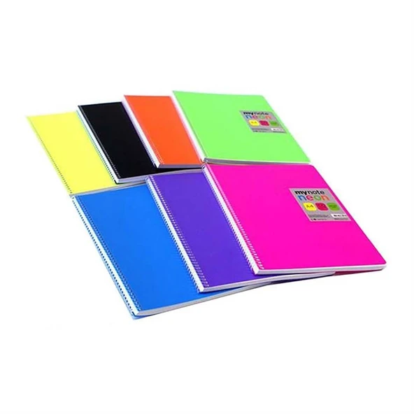 Umur Mynote Flex Neon Defter A4 80 Yp. Kareli Mfxne-A480-K ürün görseli 1