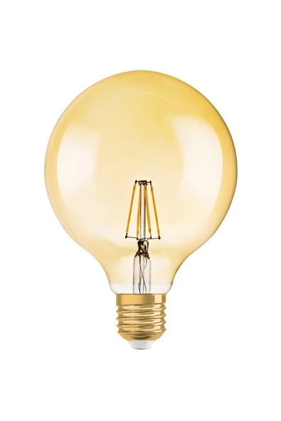 Osram Led Globe Flament 4W 2400K 410lm E27Duy Gold Işık Ampul ürün görseli 1