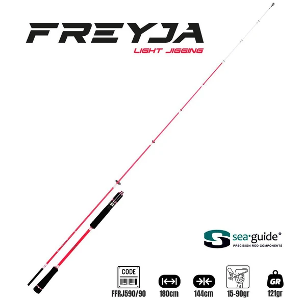 Fujin Freyja Light Jigging 180cm 15-90gr Jig Kamış ürün görseli 1