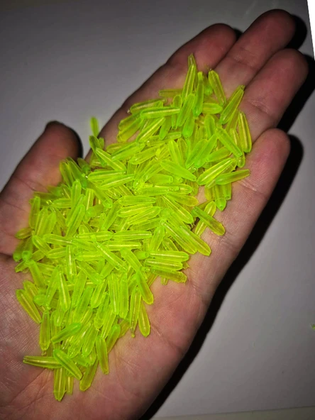 ea genset Neon Ultraviyole Uv Yumuşak Silikon Sarı 50 Adet 1,3 cm. Delik: 2mm ürün görseli 1
