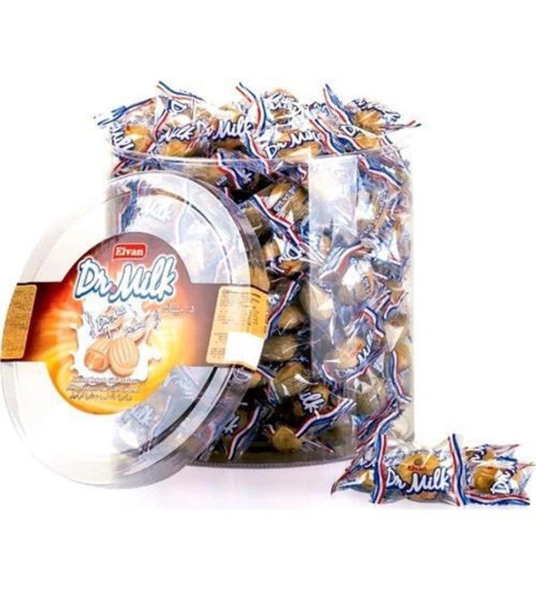 Elvan Dr. Milk Karamel Dolgulu Tereyağlı Bol Sütlü Şeker 1 KG ürün görseli 1