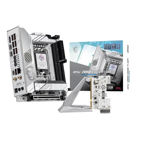 MSI MPG Z890 EDGE TI WIFI-7 DDR5 THUNDERBOLT-HDMI-DP PCIE 5.0 1851P mITX ürün görseli 1
