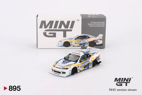 Mini GT Nissan LB-Super Silhouette S15 SILVIA #555 2023 Formula Drift Japan 895 ürün görseli 1