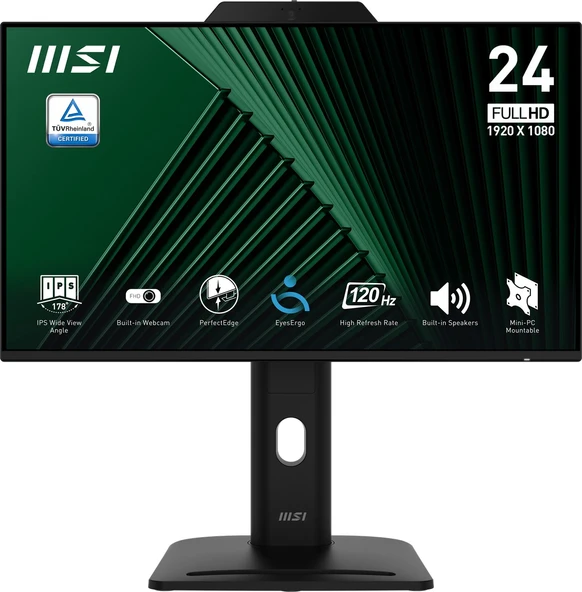 MSI  23.8 PRO MP242PMG 1920x1080 FHD FLAT IPS 120HZ 1MS ADAPTIVE-SYNC PIVOT MONITOR ürün görseli 1