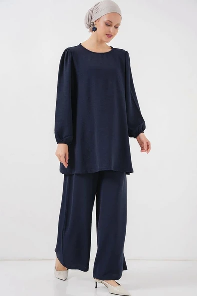 Ayrobin Tunik Pantolon Alt Üst Takım 6712 - Lacivert ürün görseli 1