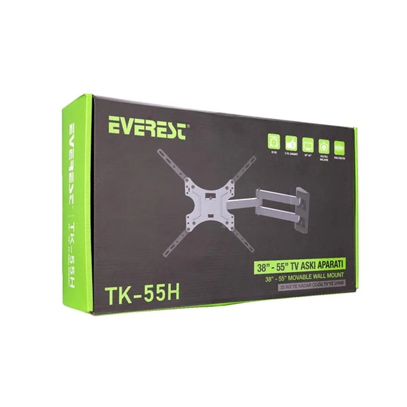 EVEREST 32/55" TK-55H Hareketli Askı Aparatı - Resim 4