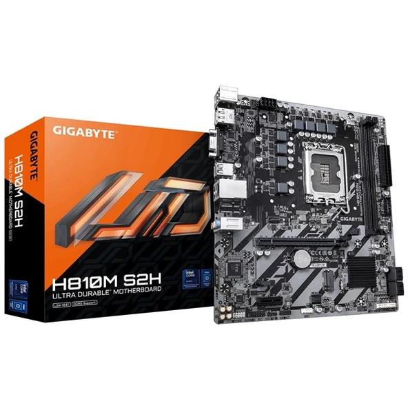 GIGABYTE H810M S2H DDR5 HDMI-DP PCIE 4.0 1851P mATX ürün görseli 1